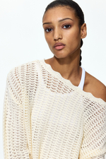 Ажурный трикотажный джемпер - H&M