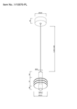 Светильник подвесной светодиодный Moderli V10876-PL Sylv