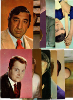 №36 Открытки Артисты и актёры СССР 1970–1980-е г. 25 штук. Цветные, чистые, без повторов