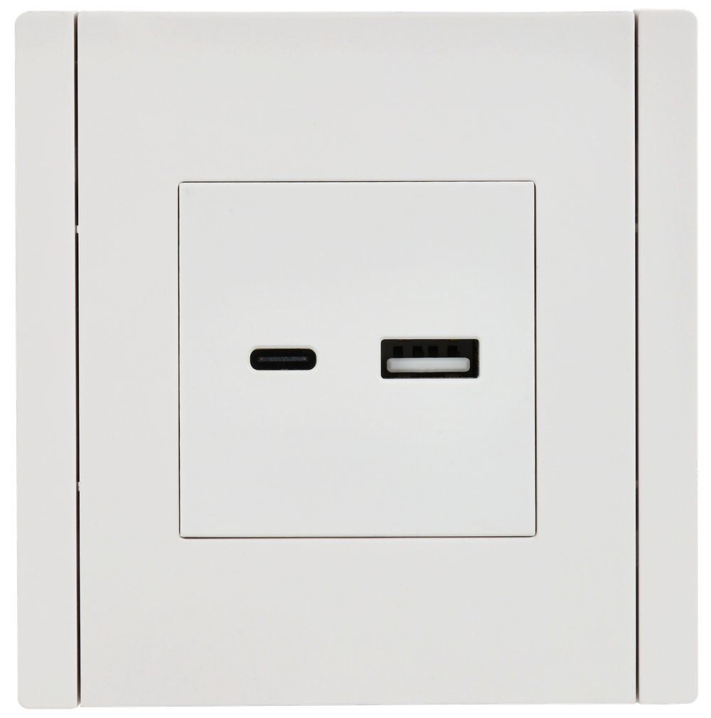 FORTE&PIANO Розетка USB A+C 3,1А FP250 белый IEK