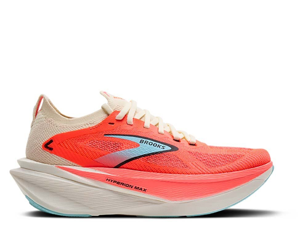 Кроссовки для бега женские Brooks Hyperion Max 3 Красно-Кремовые