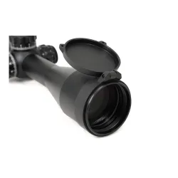Оптический прицел ARKON Model A 5-30x56 / Аркон Модель А 5 30 56 - объектив с открытой защитной крышкой flip-up