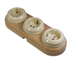Рамка 3-местная Ideal, Retrika RD1-03020 / Американский Орех