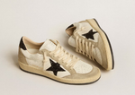 Кеды Ball Star in nappa and suede with black glitter star and heel tab