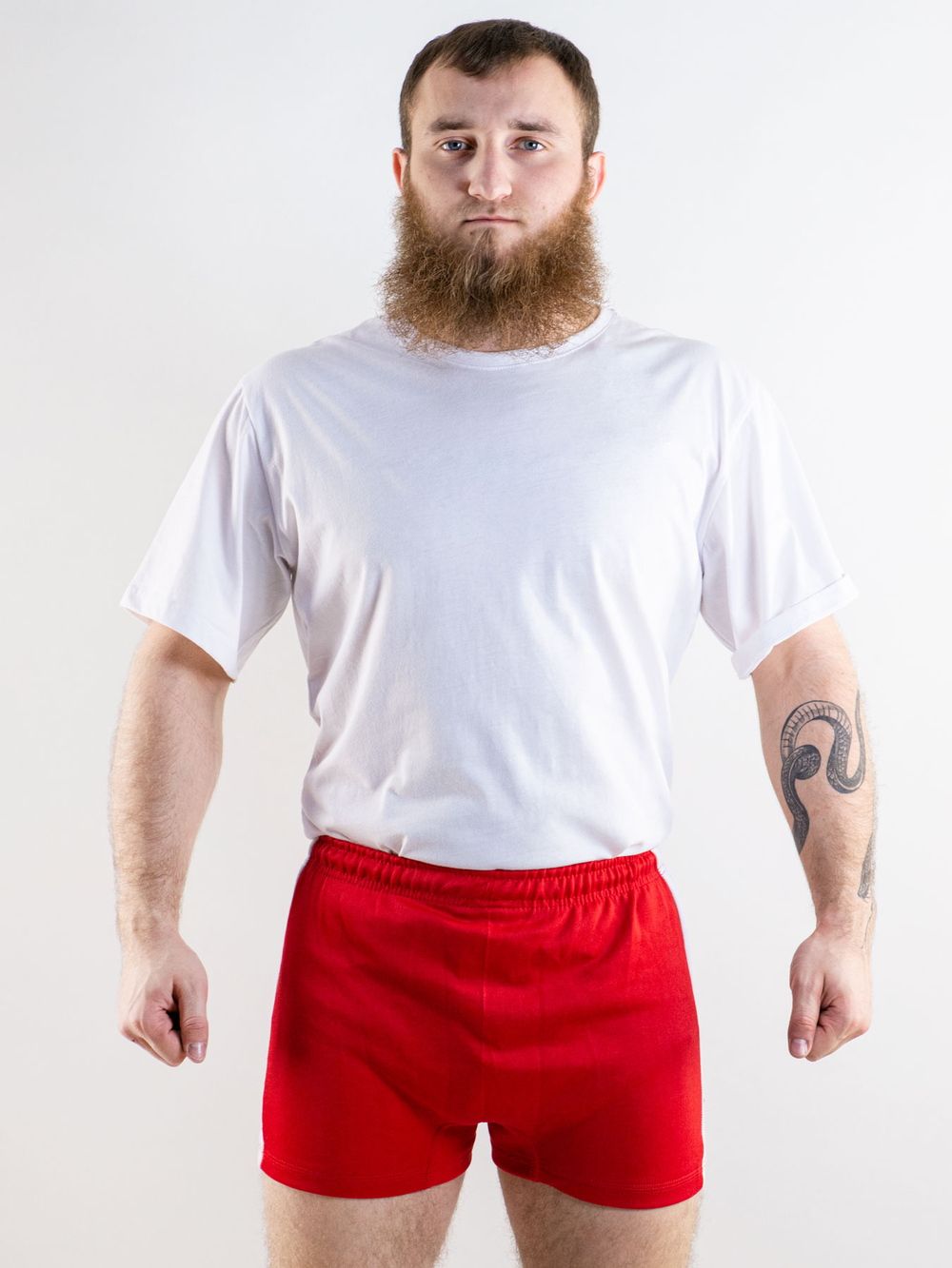 Шорты для самбо BoyBo красные, BS350