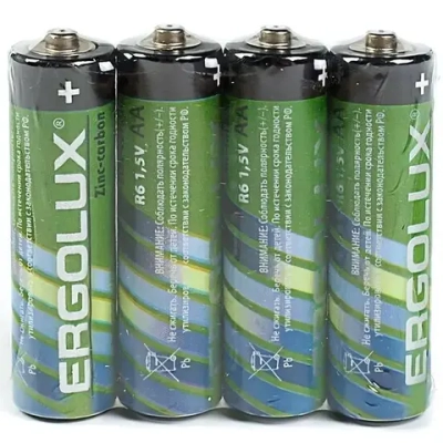 Батарейка R 6 Ergolux б/б 4S (60/960)