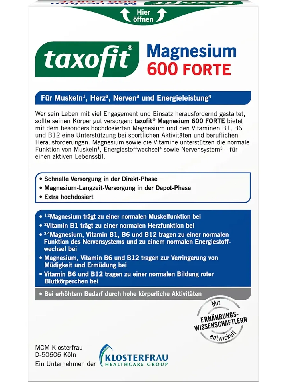 Магний Форте 600, 30 шт, 51,2 г