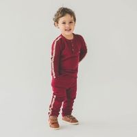 Джоггеры из ткани пике "Бордо"