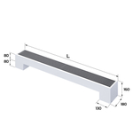 Конвектор напольный Royal Thermo STEP-80/180/1700-1-N-WT-LG-NA