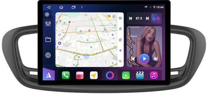 Магнитола для KIA Sorento Prime UM 2015-2020 (рамка большая) - FarCar BX877 монитор 13" 2K QLED на Android 13, Быстрая, CarPlay, 4G SIM-слот