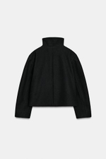Короткий пальто с высоким воротником - ZARA