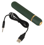 Зеленый мини-вибратор Luxurious Bullet Vibrator - 12,6 см. (Цвет: зеленый)