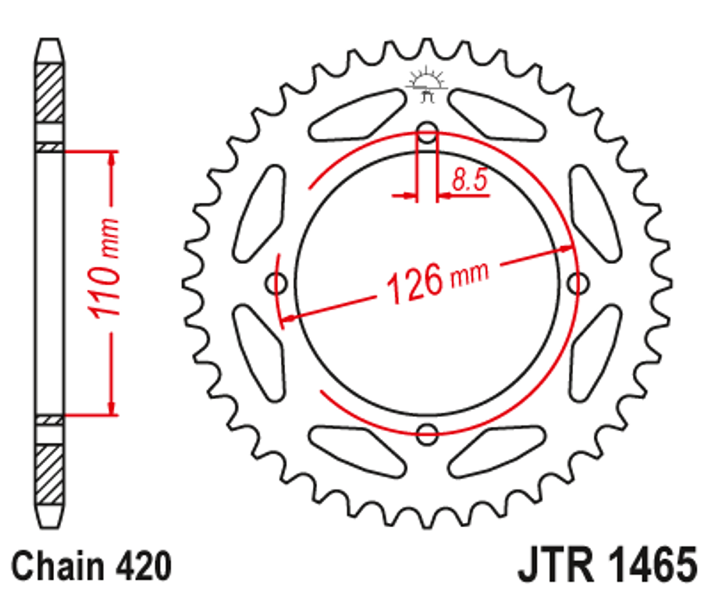 Звезда JTA1465.47BLK