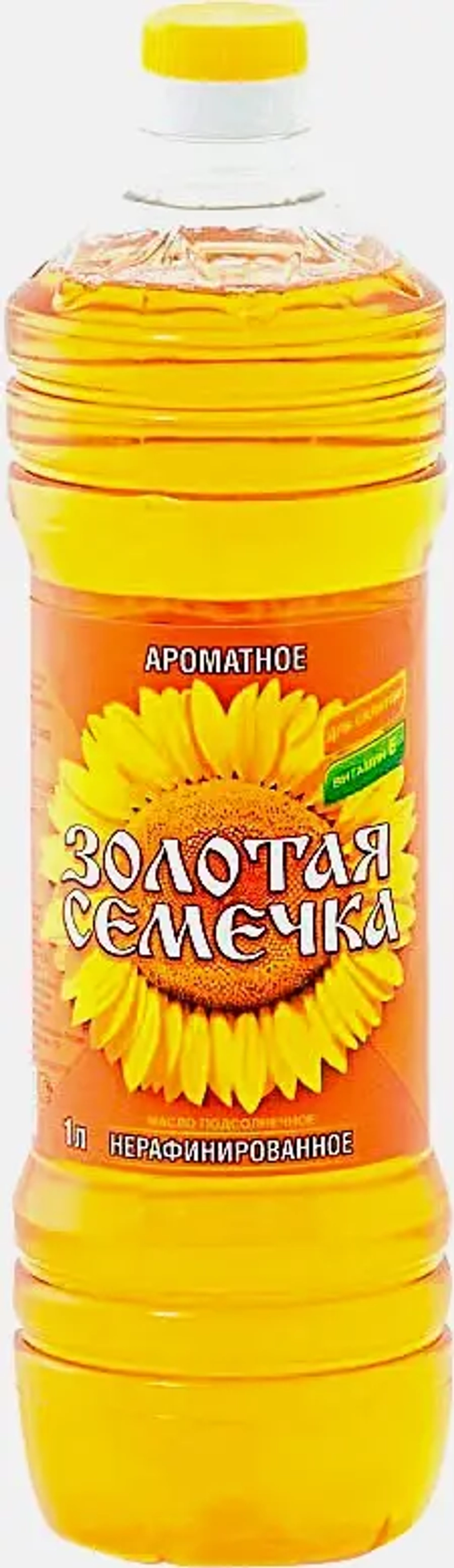Масло подсолнечное Золотая семечка нерафинированное 500мл