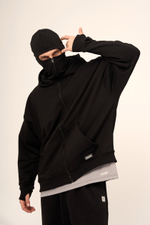 Худи KUL'TURA "MASK ZIP" Черный