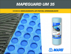 Мембрана разделительная Mapeguard UM 35,30 м (Мапейгуард, под керамогранит, против трещин и воды)