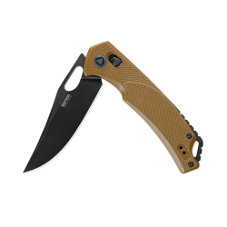 Нож складной SRM 9201-GW Retriever Blackwash (D2, Coyote G10)