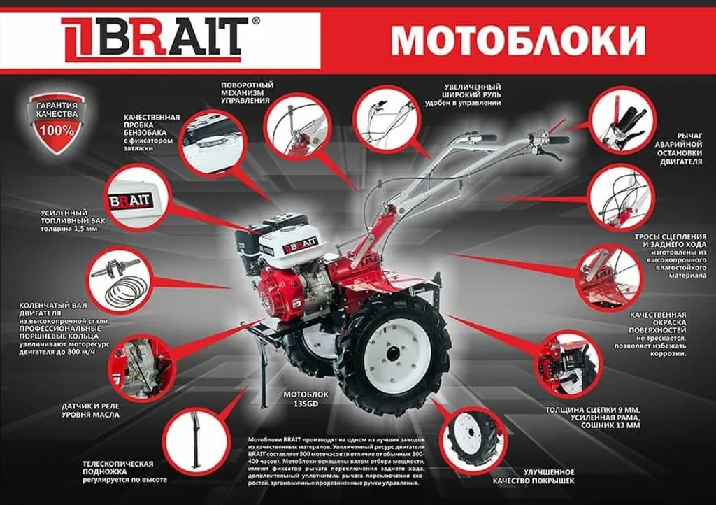 Мотоблоки BRAIT в наличии и под заказ по лучшим ценам!
