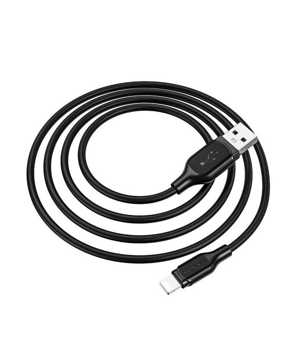 USB-кабель Borofone BX42, 1 метр для iPhone черный