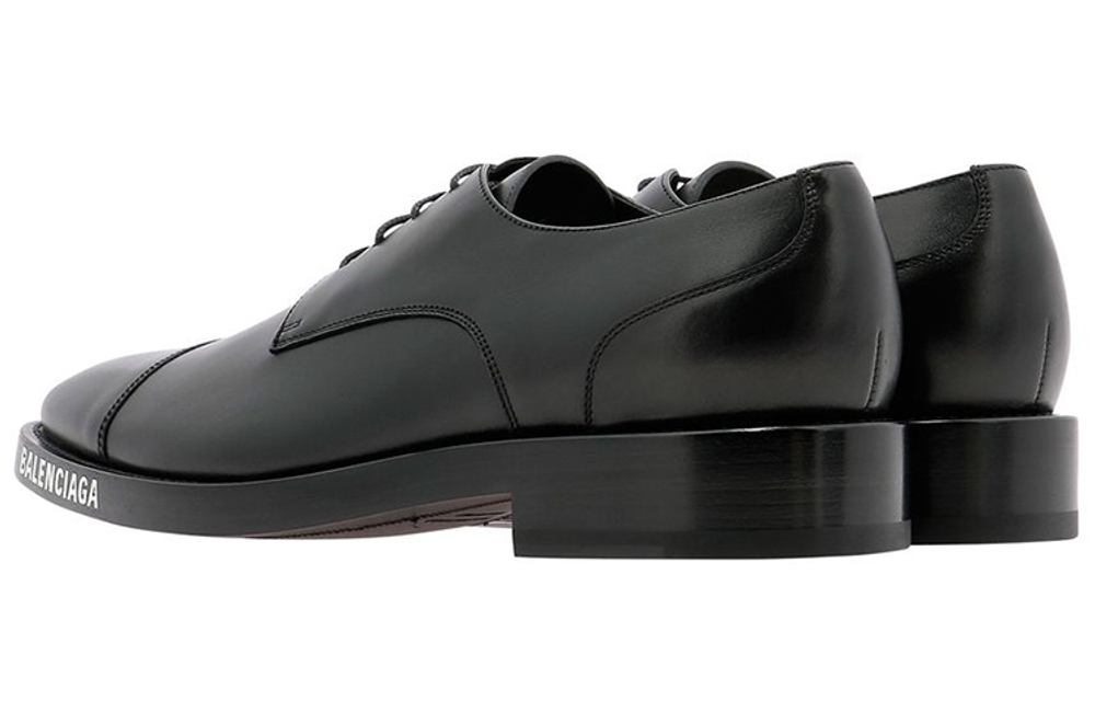 Balenciaga logo-print Derby shoes