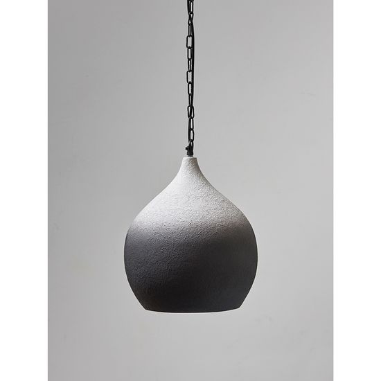 Светильник подвесной sustainable collection, D33х38 см, черный/белый