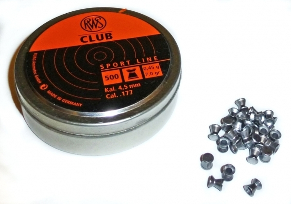 Пули RWS Club 4.5 mm 0.45 гр. (500 шт.)