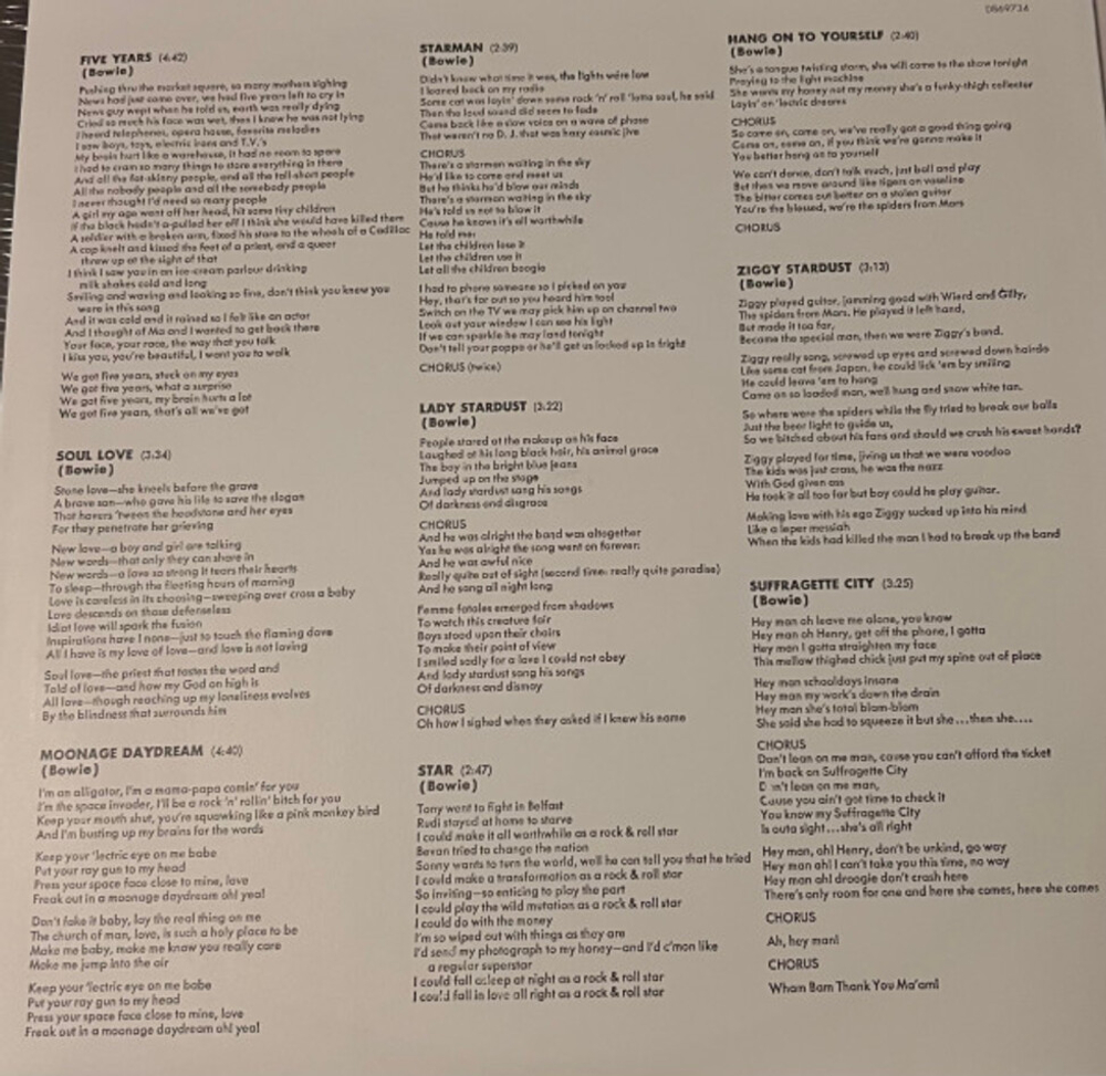 David Bowie / The Rise And Fall Of Ziggy Stardust And The Spiders From Mars (LP)