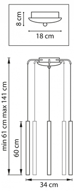 Подвесная люстра Lightstar Tubo L5T747333