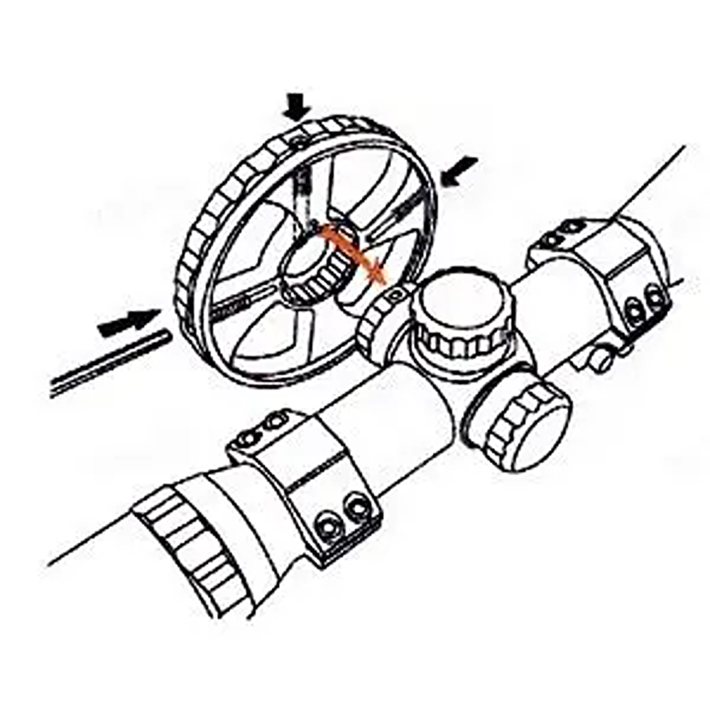 Колесо отстройки от параллакса для прицелов Leapers (60 mm)