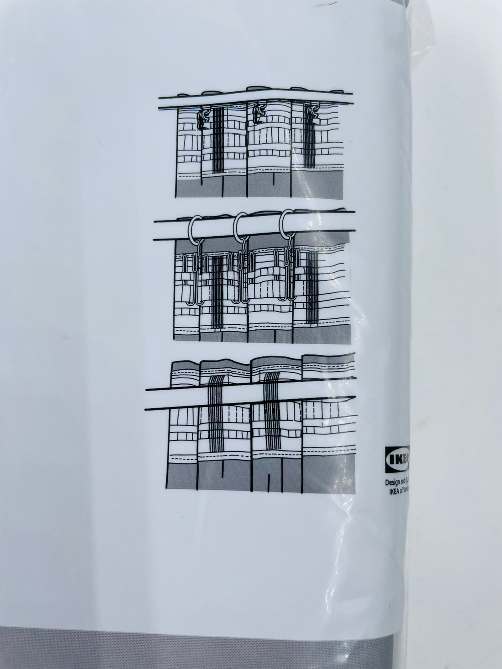IKEA Штора блокирующая свет BENGTA, 1 шт., серая, 300 х210 см