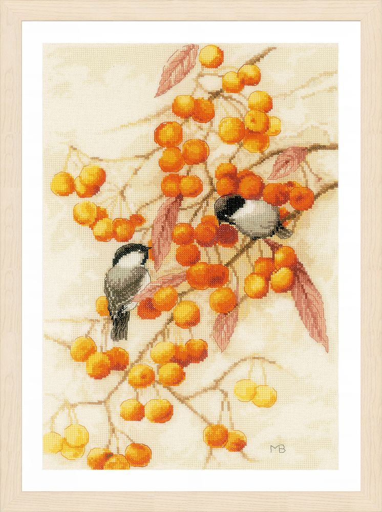 Набор для вышивания нитками Lanarte Little orange feast