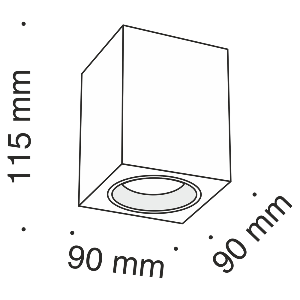 Потолочный светильник Technical C013CL-01W