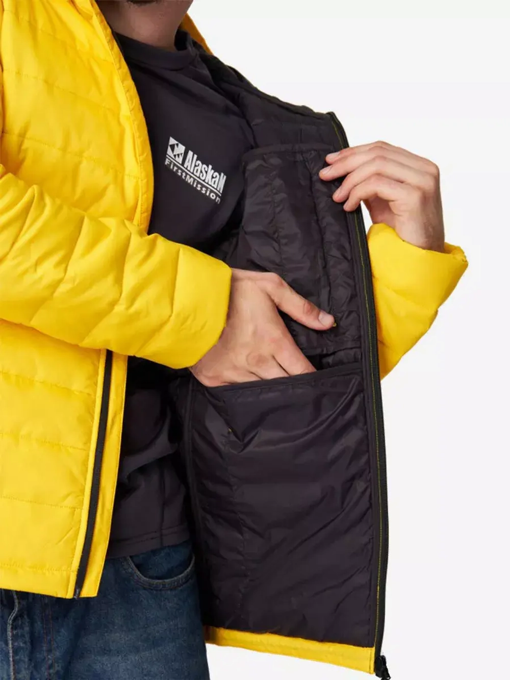 Куртка Alaskan Juneau Yellow утепленная стеганая