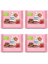 Шоколад молочный Ritter Sport Клубника и йогурт 100 г x 4 шт