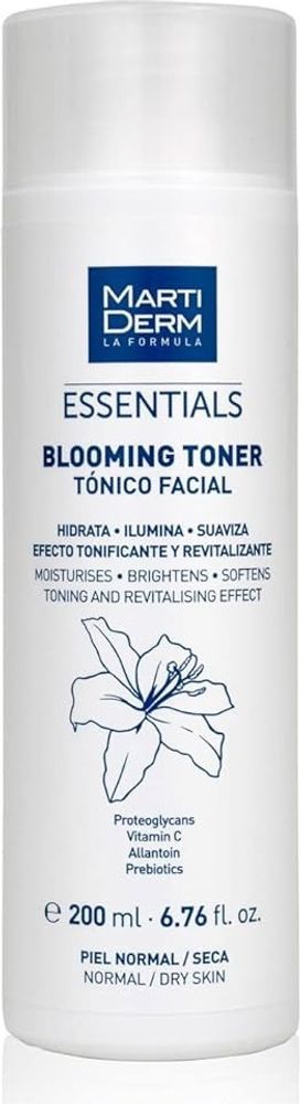 Лосьон для сияния нормальной и сухой кожи MartiDerm Blooming Toner 200мл