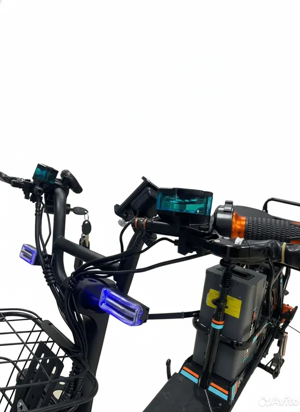 Электровелосипед WENBOX W33 1200W (60V/30Ah) без амортизаторов, маленький дисплей фото №6