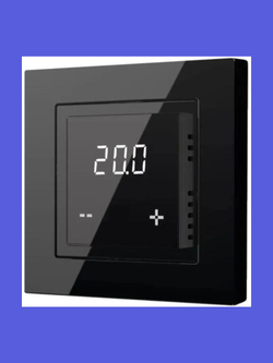Терморегулятор/термостат программируемый Shtein X4.44 черный в рамки Schneider Electric Atlas Design
