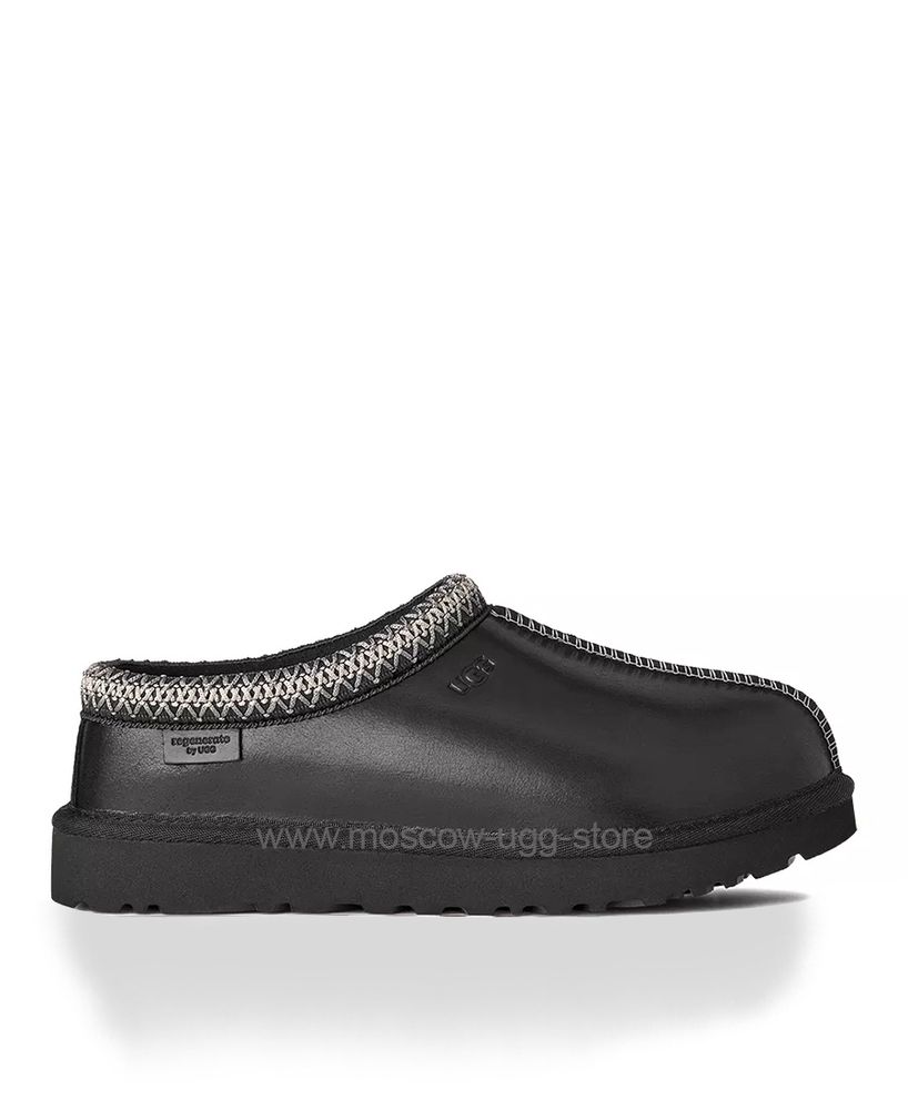 TASMAN SLIPPER Leather Regen Black TASMAN SLIPPER Leather Regen Black