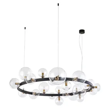 Подвесной светильник 24*G9 A7790SP-24BK черный Vincent Arte Lamp