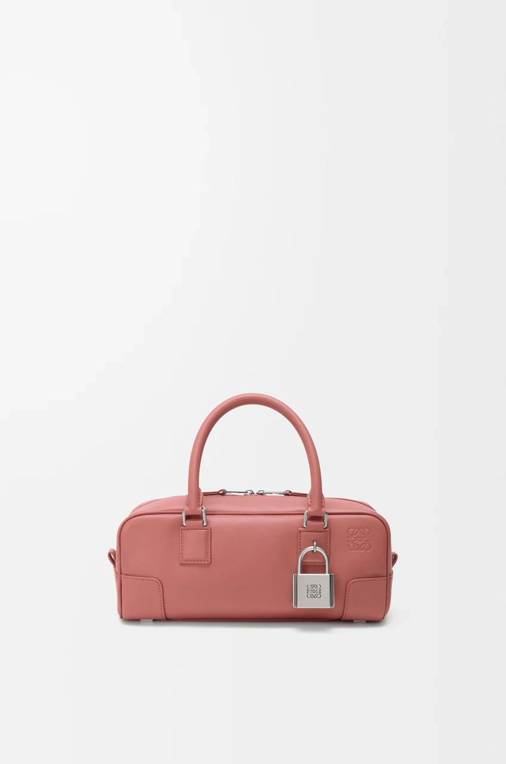 Loewe Укороченная сумка Amazona 23 из блестящей телячьей кожи, красноватый