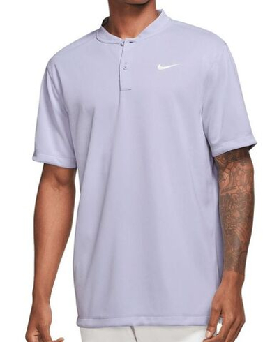 Мужское теннисное поло Nike Court Dri-Fit Blade Solid Polo - oxygen purple/white
