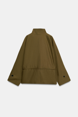 ZARA ПАРКА ОВЕРСАЙЗ — ZW COLLECTION, ОЛИВКОВЫЙ