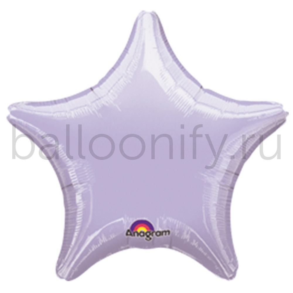 Фольгированная фигура, звезда, 19"/48СМ Пастель Lilac