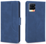 Стильный чехол-книжка из кожи для REALME 8 / 8 PRO с отделом для наличных, 3 слотами для карт и подставкой