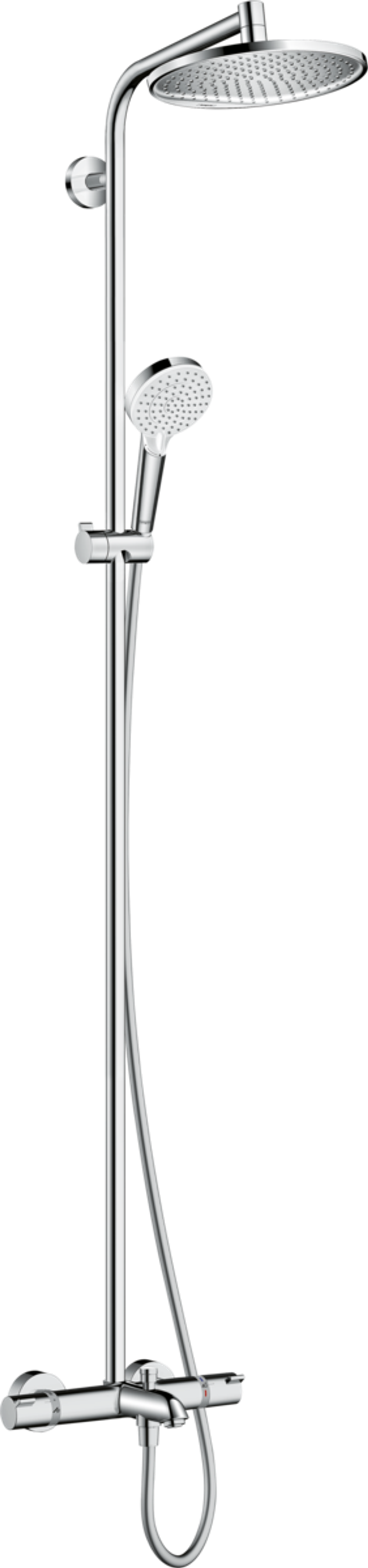 Душевая система для ванной Hansgrohe Crometta S 240 1jet Showerpipe 27320000 с термостатом