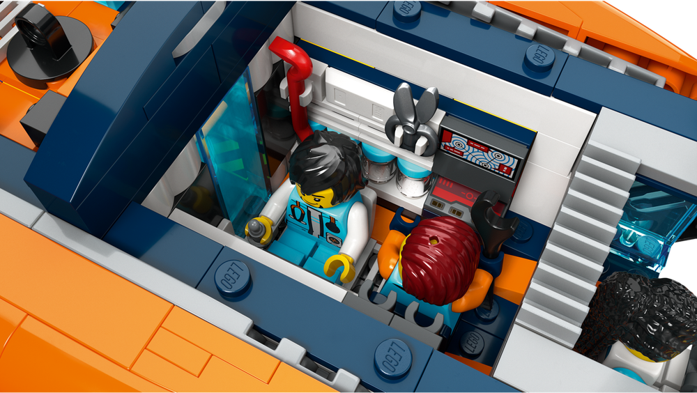 Конструктор Лего Сити Подводная лодка исследования морского дна 60379 | LEGO City Deep-Sea Explorer Submarine 842 дет 7+