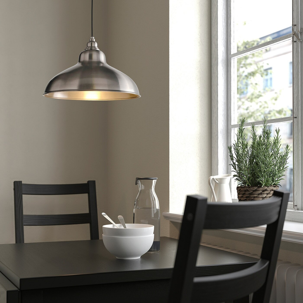 IKEA ANKARSPEL  (ИКЕА АНКАРСПЕЛ)  -  Подвесной светильник, эффект олова, 38 см