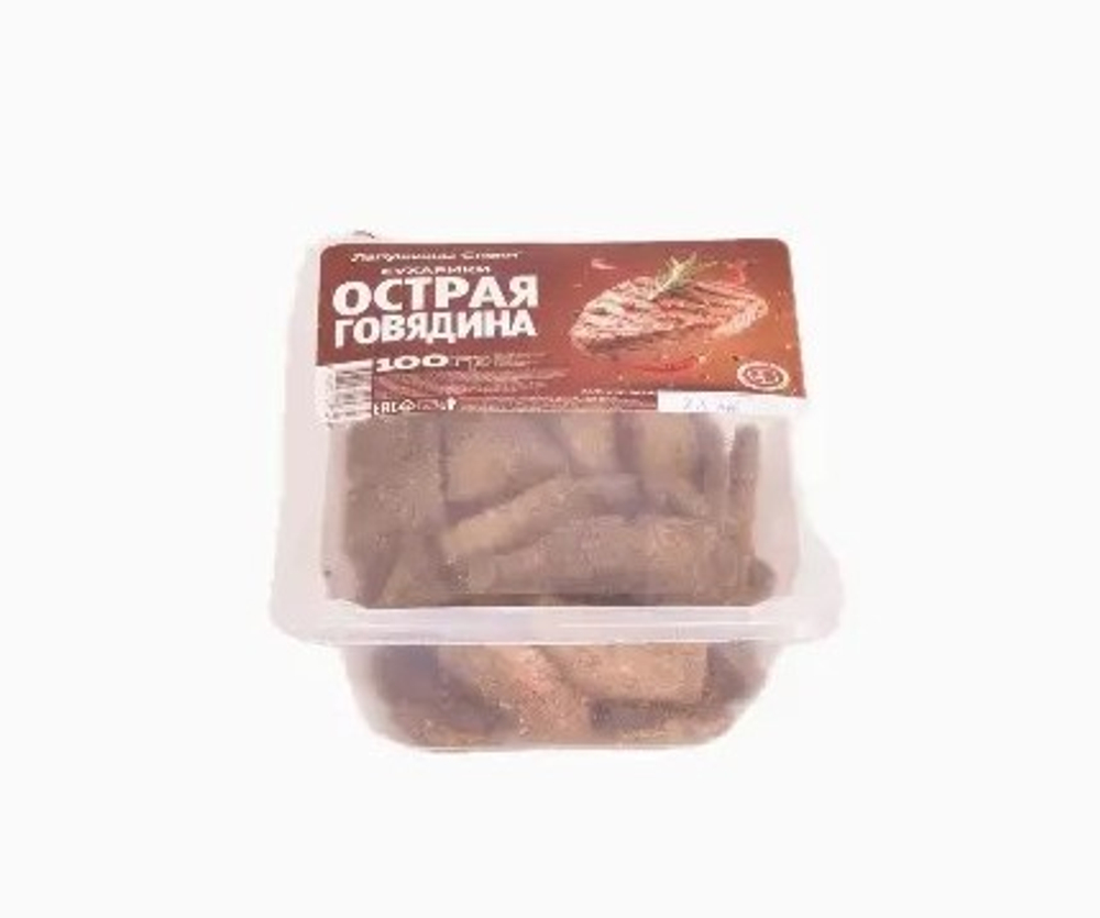 Сухарики Говядина острая 100гр*30шт