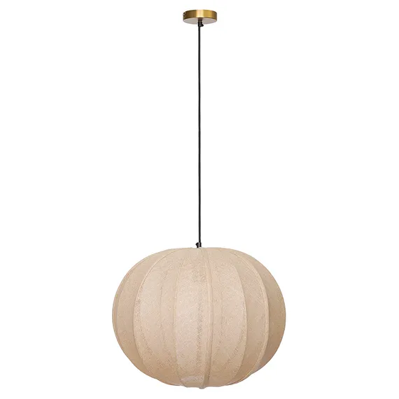 Светильник подвесной texture rib, D48 см, бежевый