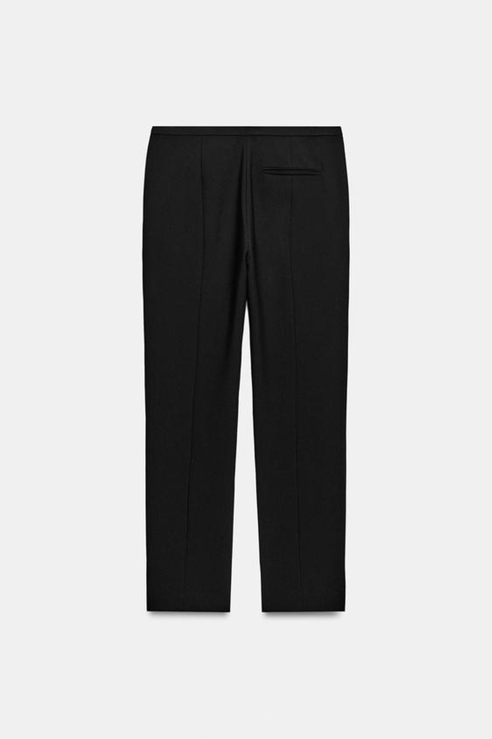 ZARA БРЮКИ ПРЯМОГО КРОЯ — ZW COLLECTION, ЧЕРНЫЙ